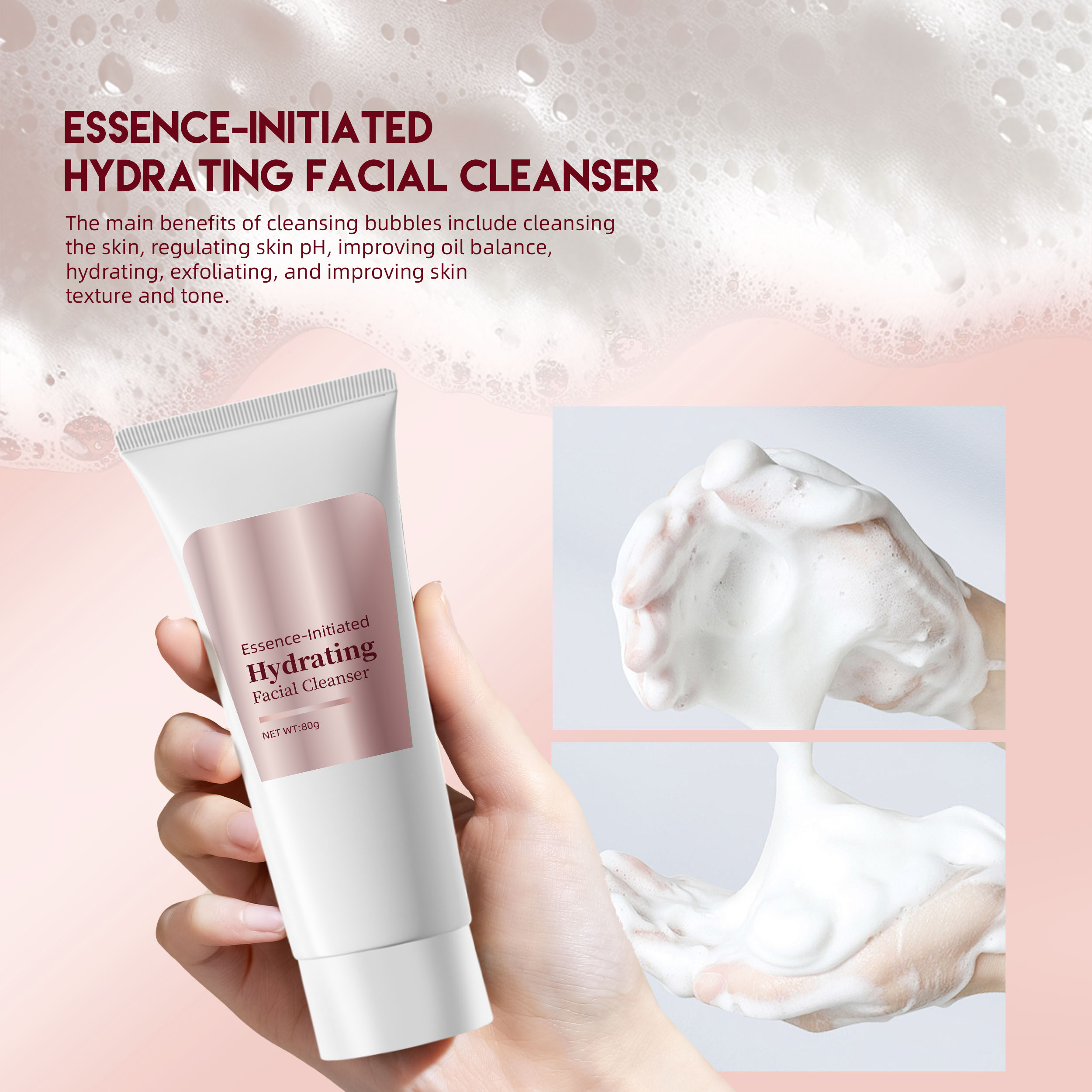 OEM ODM Facial Cleanser Essence Toner Serum Nourishing Day Night Cream Essence-Initiated Hydrating Skin Care Set Manufacturer